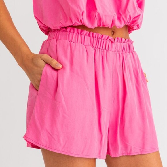 Strapless Bubble Top and Short Set - by Le Lis - Picture 2 of 4